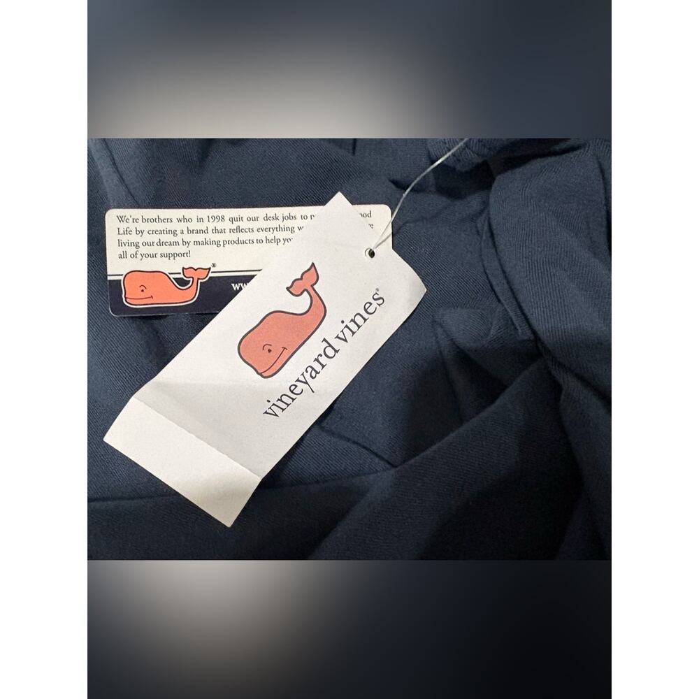 Vineyard Vines Navy Tie-Dye Whale Pocket Tee Shirt NWT Size Small - Picture 6 of 7